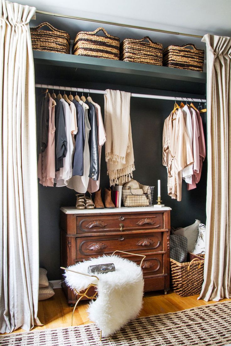 How to Cover an Open Closet