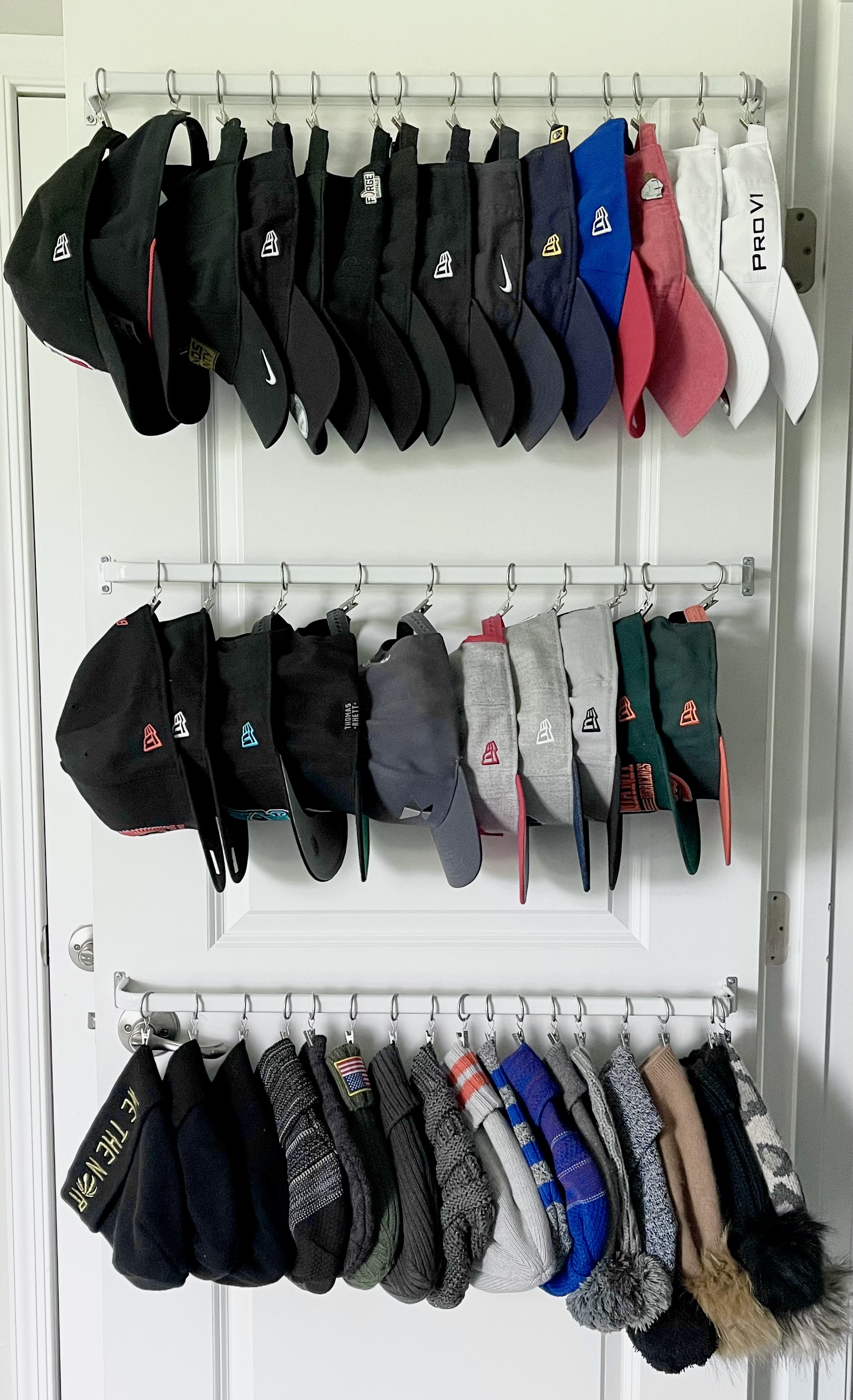 How to Hang Hats in Closet