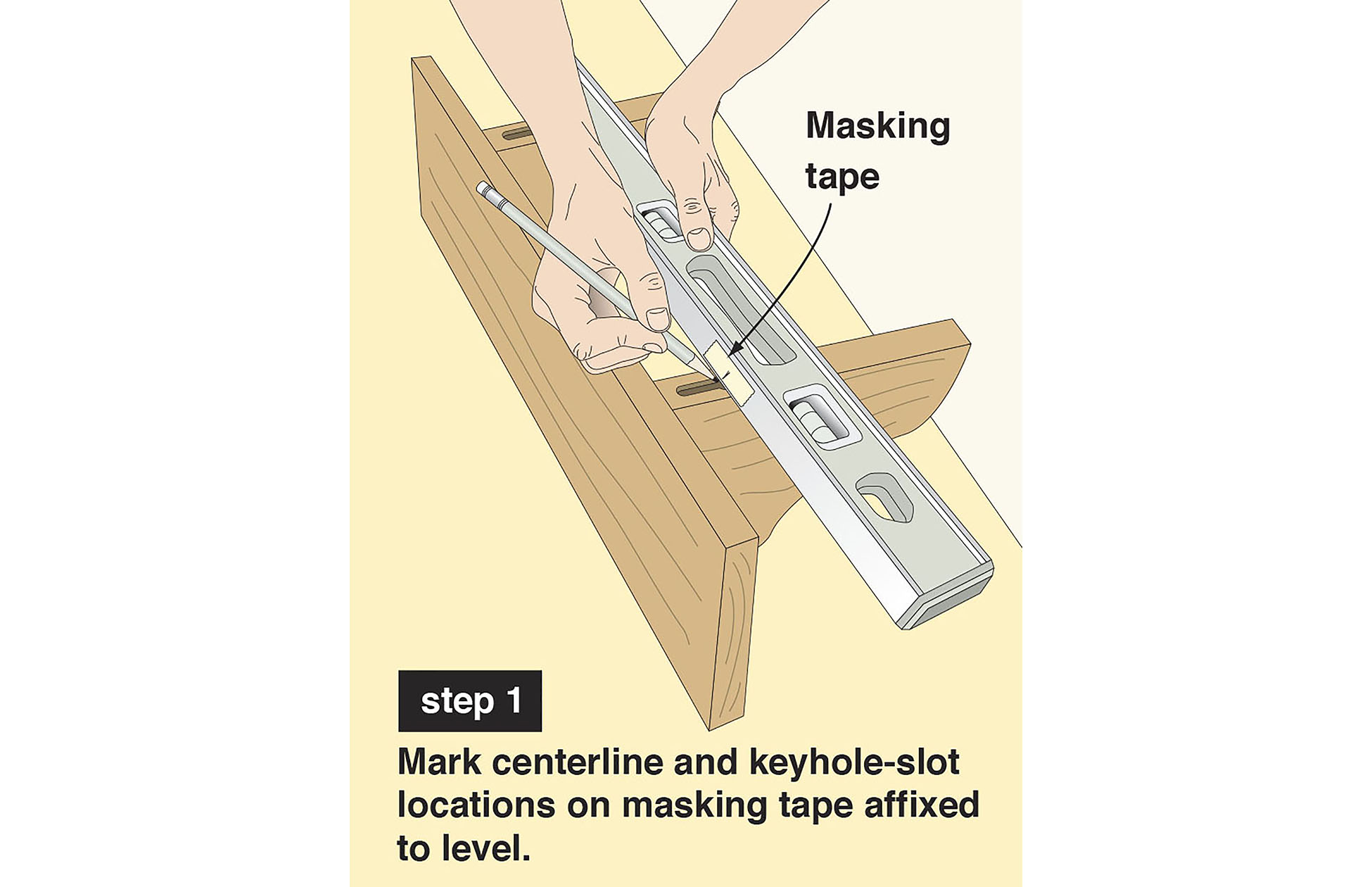 How to Hang Shelves With Keyhole Slots