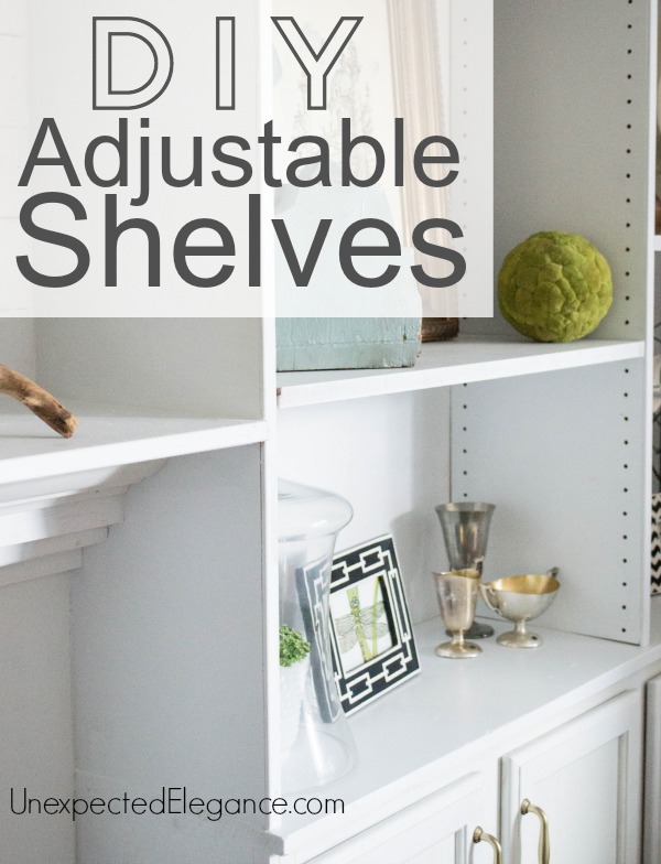 How to Make Adjustable Shelves