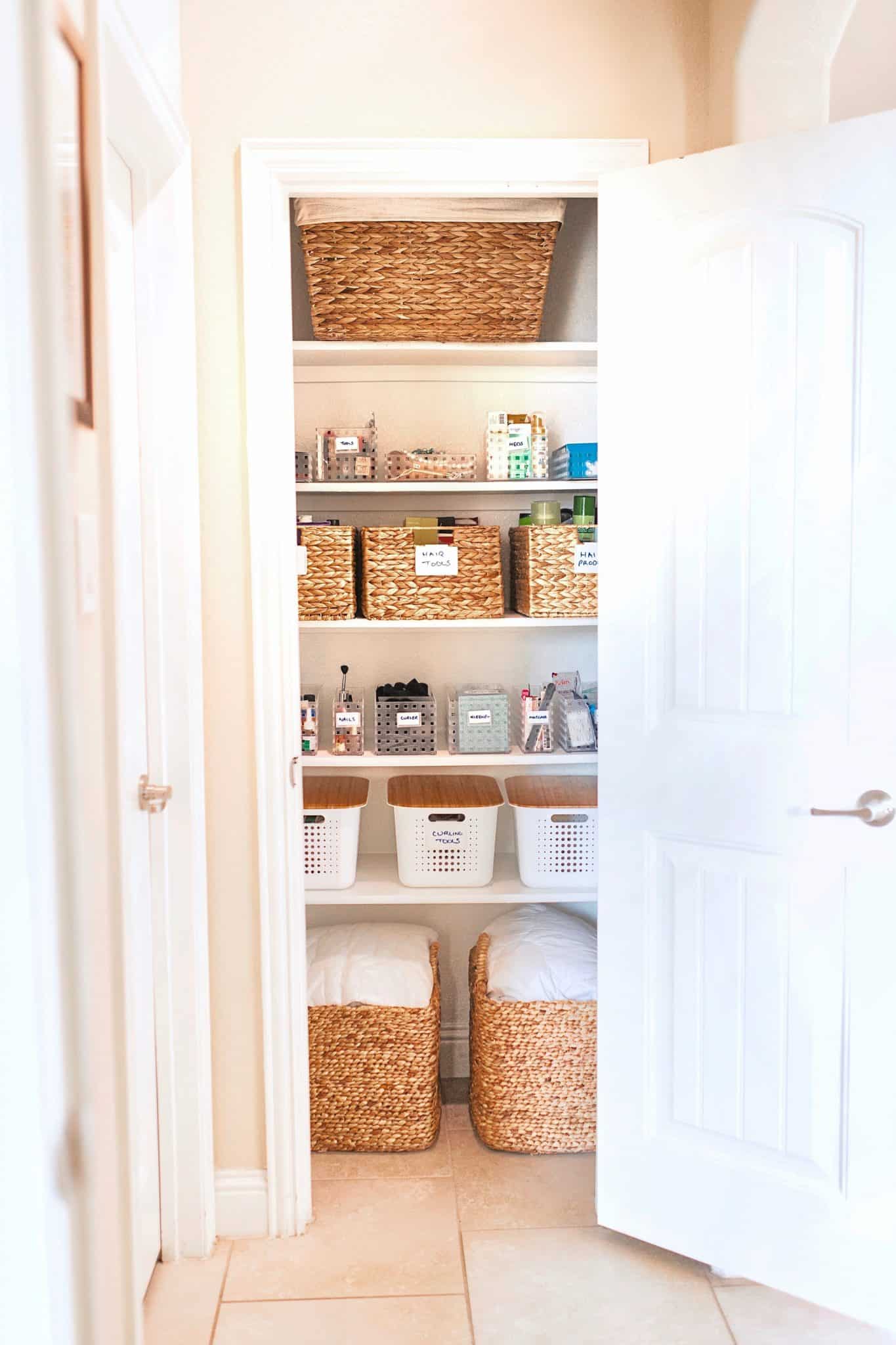 How to Organize Bathroom Closet