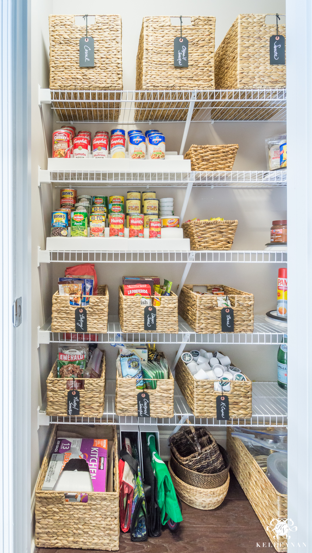 How to Organize Wire Pantry Shelves