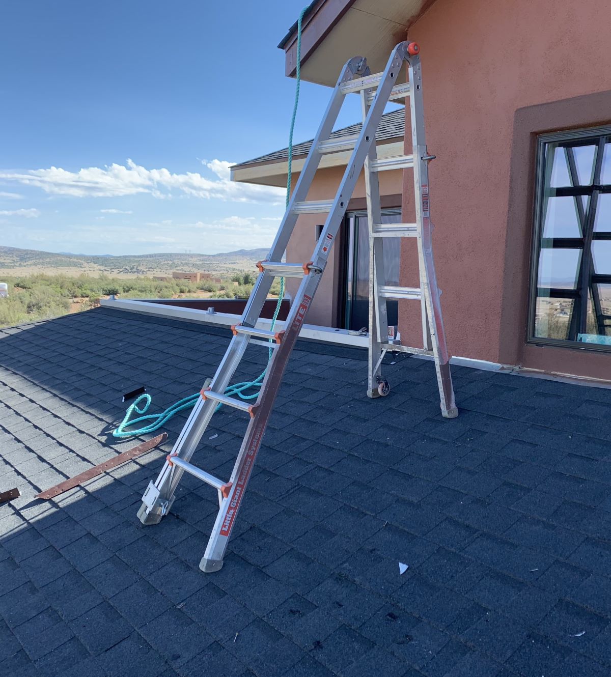 How to Put a Ladder on a Sloped Roof