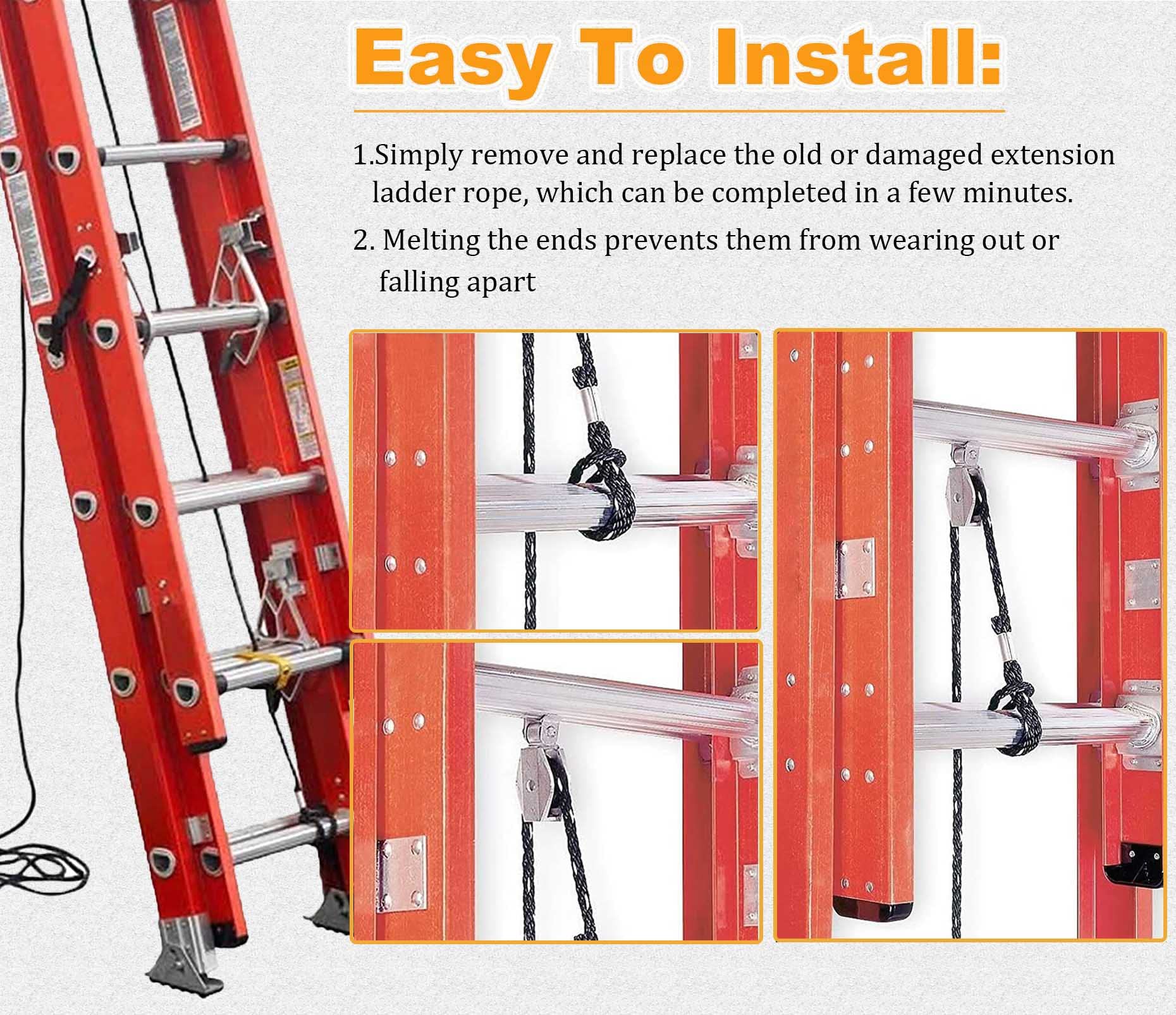 How to Replace Rope on Extension Ladder