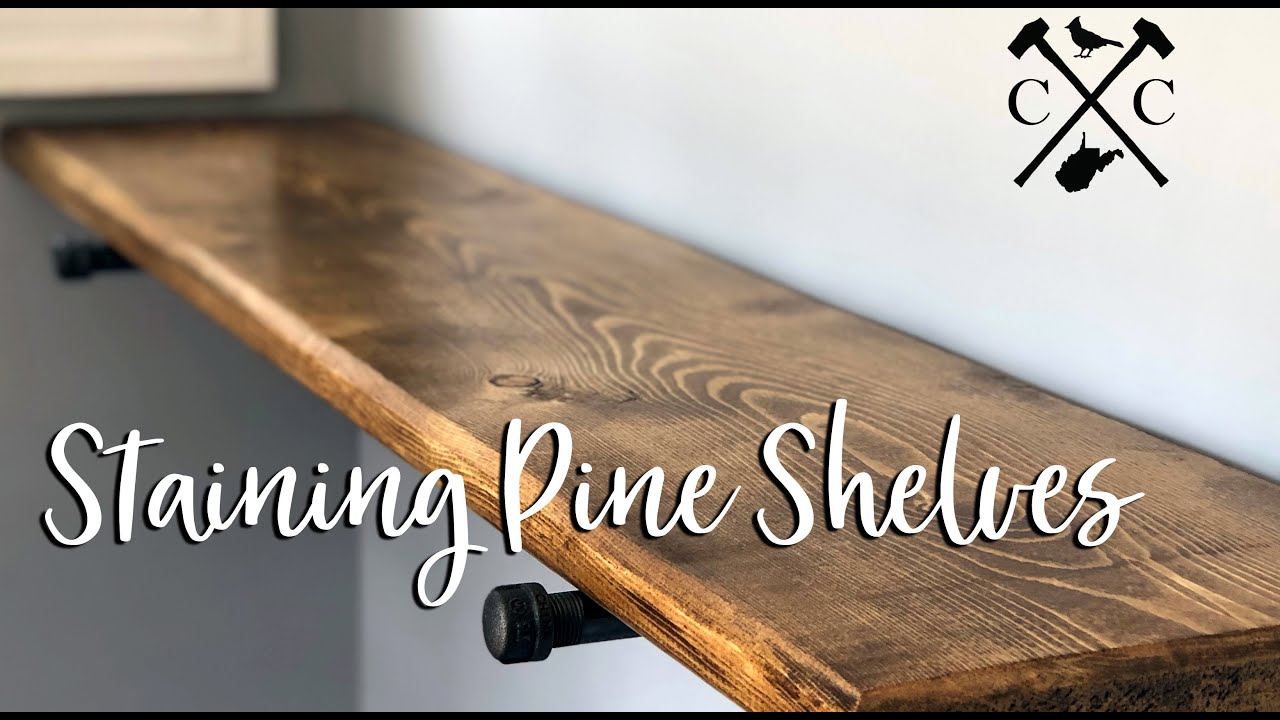 How to Stain Wood Shelves