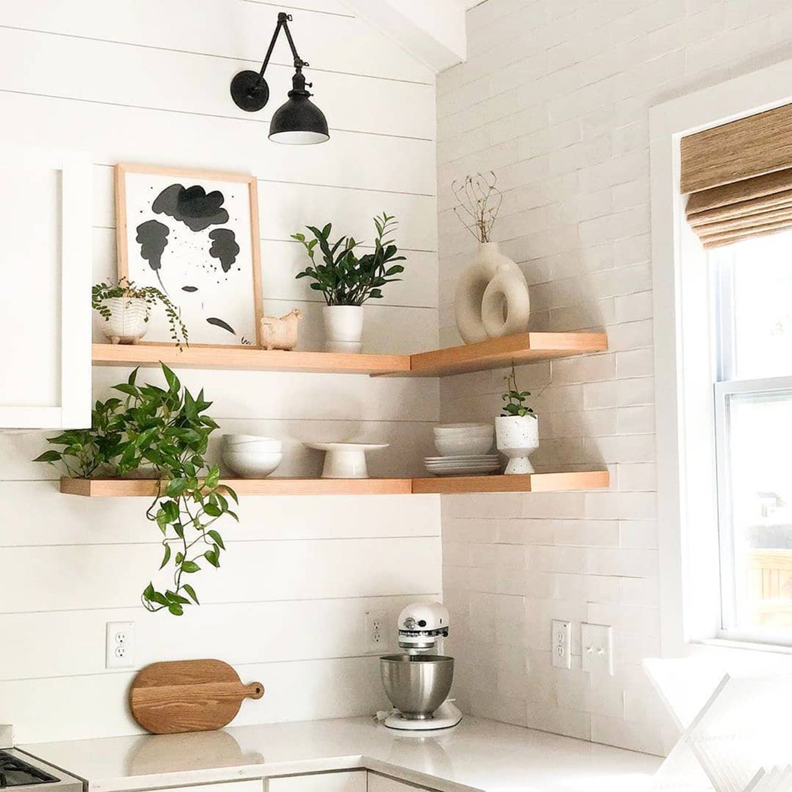 How to Style Floating Shelves in Kitchen