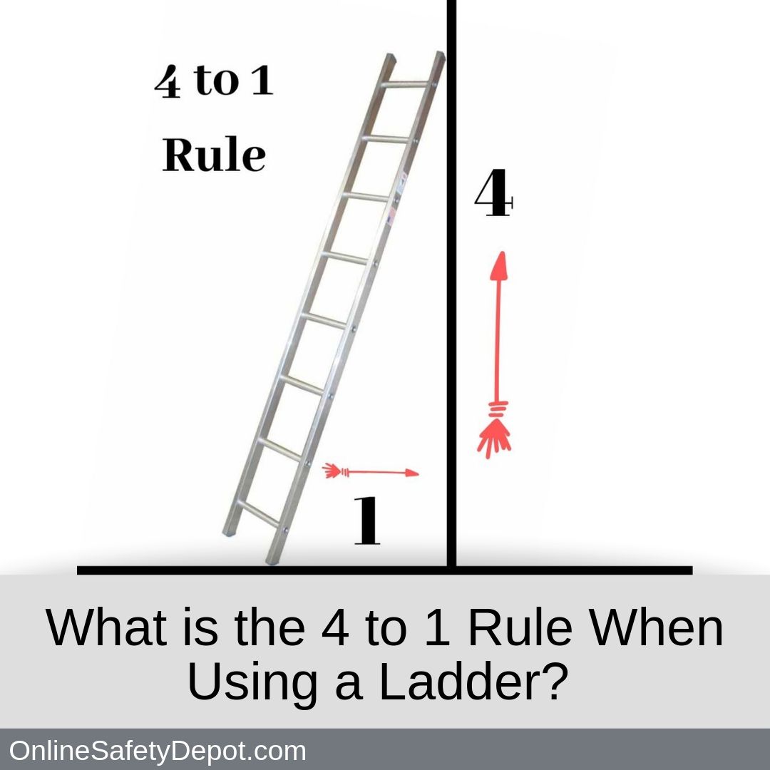 What is the 4 to 1 Ladder Rule